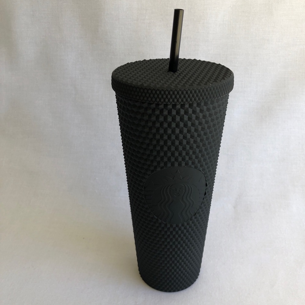 NEW! STARBUCKS 2021 MATTE BLACK STUDDED VENTI 24oz TUMBLER